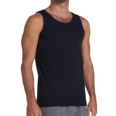 Imagem de Camiseta Regata Masculina Hering 199, Preto, G
