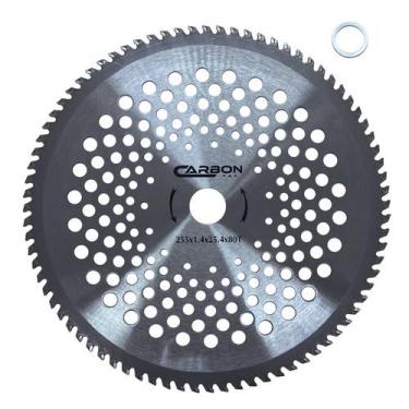 Imagem de Kit 3 Discos 80 Dentes com Redutor 20mm para Roçadeira Stihl FS160 FS2