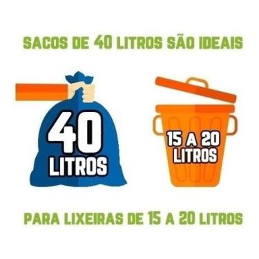 Imagem de Kit Saco De Lixo 100Un 100L E 100Un 40L Preto Reforçado - HIGIPACK