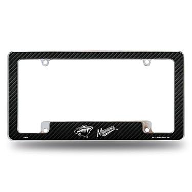 Imagem de Rico Industries Moldura de placa automotiva NHL Minnesota Wild Black 30,48 cm x 15,24 cm para carro/caminhão/SUV