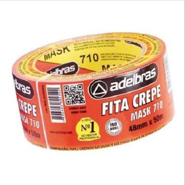Imagem de FITA CREPE ADESIVA MASK MASCARAMENTO 710 48mm X 50 m ADELBRAS