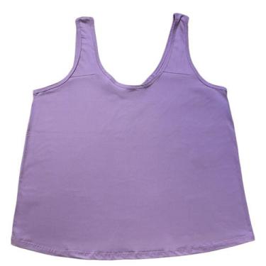 Imagem de Regata de Pijama Mega Plus Size (LISA) G5 ao G10 - Turbulencia, Lilás,