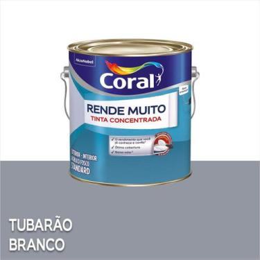 Imagem de Tinta Acrílica Coral Rende Muito Standard Fosco 3,2 Litros, Tubarão Br