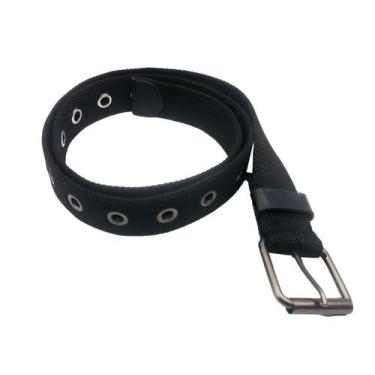 Imagem de Cinto Masculino Social Fivela Lona Largura 38mm Removível - HHW, Preto