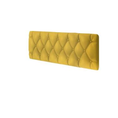 Imagem de Cabeceira Estofada Cama Box Solteiro 90 cm Paris - Magazine L, Amarelo