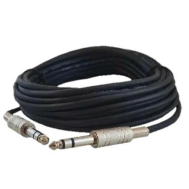 Imagem de Cabo p10 / p10 5metros caixa de som violão guitarra prime - TEMTEC