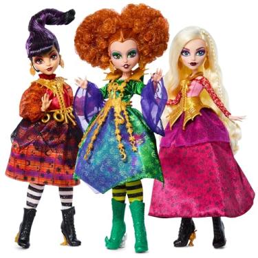 Imagem de Monster High Skullector Hocus Pocus Dolls – Winifred, Mary, Sarah, and Binx Collectible Set with Articulated Figures, Witchy Dresses, Accessories, and Display-Ready Packaging