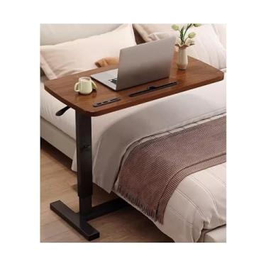 Imagem de LICONG-2019 Mesa de cabeceira móvel para computador móvel, mesa dobrável para levantar e amamentar, tamanho pequeno, quarto, mesa de estudo, mesa de computador, mesa de computador móvel sobre rodas