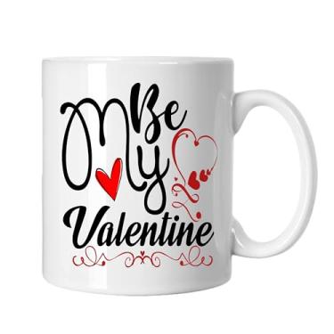 Imagem de SpreadPassion Caneca de café Be My Valentine, presentes para namorado e namorada, ideia de presentes de dia dos namorados, presente para marido e esposa, ideia de presente de aniversário do dia dos