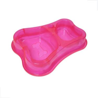 Imagem de Comedouro e Bebedouro Duplo Automatico para Caes Garrafa Pet Anti Formiga (Translúcido)