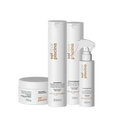 Imagem de Kit Acquaflora Sol Mar Piscina Home Care Leave-in (4 produtos)