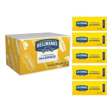 Imagem de Maionese Hellmanns Cx 168 Sachês De 7g - Hellmann's
