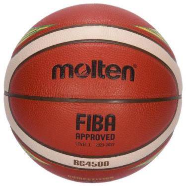 Imagem de Bola de Basquete Molten BG4500 CBB Oficial T7 Basketball FIBA Approved