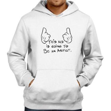 Imagem de Moletom This kid is going to be an artist - Foca na Moda, Branco, GG