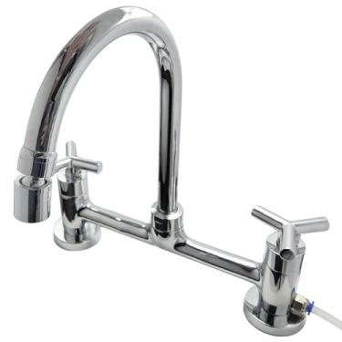 Imagem de Misturador cozinha mesa docol triplus saida para filtro - 490206slat