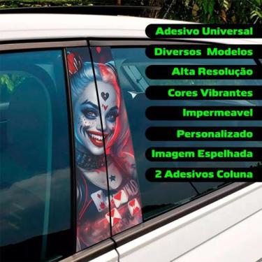 Imagem de Adesivo Personalizado Para Coluna Porta Carro Decorativo 58 - Resitank