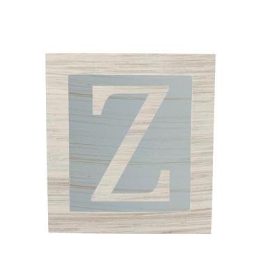 Imagem de Cubo Azul Letra Branca com Aplique Festa Chá de Bebê Decoração 8x8x8 C