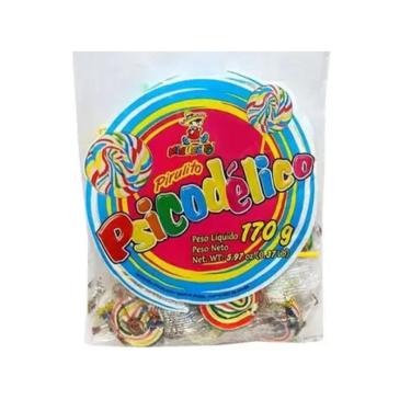 Imagem de Pirulito Festa Psicodélico Miguelito Colorido 170g