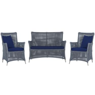 Imagem de  Jogo Sofá e 2 Poltronas de Área Igapó Alumínio