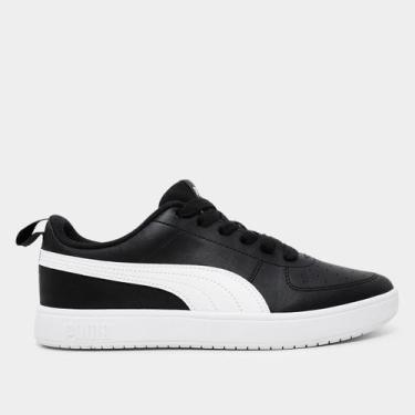 Imagem de Tênis Puma Rickie Feminino, Preto, Branco, 36