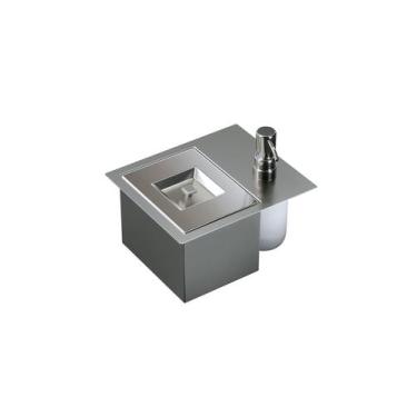Imagem de Porta Esponja Dispenser Detergente Inox 304 Bancada - Ludrio