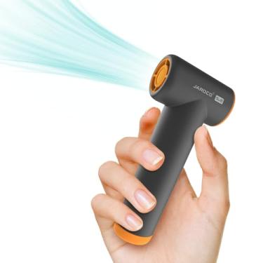 Imagem de jaroco Super mini ventilador portátil portátil, ventilador turbo de alta velocidade 85000RPM com 4 velocidades ajustáveis, 4000mAh, USB-C, design de bolso para viagem/verão/concertos/cílios, presentes