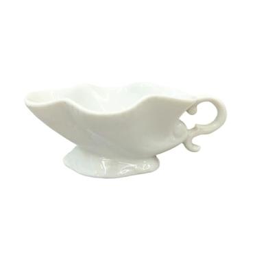 Imagem de Molheira Caneca de café com leite, caneca de cerâmica branca para temperos, caneca criativa de cerâmica branca para leite, segura para micro-ondas Jarra de Molheira(Pequeno)