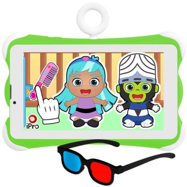 Imagem de Tablet Ipro Speed-6 Kids 4g/ Wi-fi 32gb/ 2gb Ram De 7 2mp/ 0.3mp - Verde/ Branco