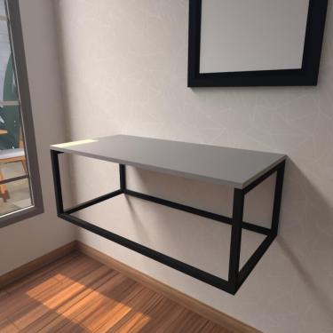 Imagem de Aparador Industrial Cinza Moderno Cantinho Café Escritorio Simples Sala Estar Quarto