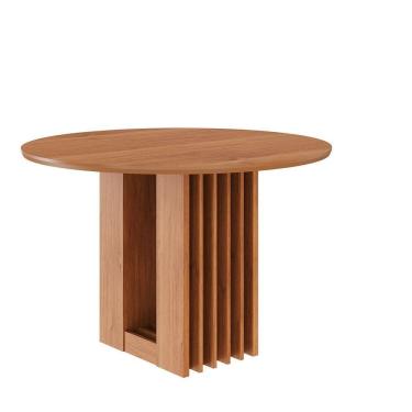 Imagem de Mesa Para Sala De Jantar Ariela Redonda 109 Cm Sem Vidro Cinamomo