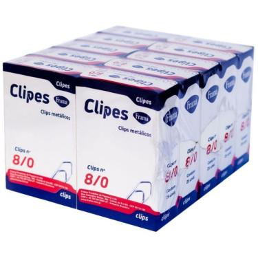 Imagem de Pacote Clips Galvanizado Frama - 8-0 C- 250 Unidades (10 Caixas C- 25und)