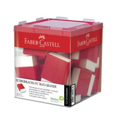Imagem de Caixa Borracha Faber Castell Fc Max Grande - Branca C- 12 Unidades