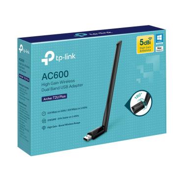 Imagem de Adaptador Tp-link Archer T2u Plus Ac600 Usb Wireless