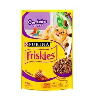 Imagem de Kit c/ 3 Alimento Friskies Racao Umida Ao Molho para gato