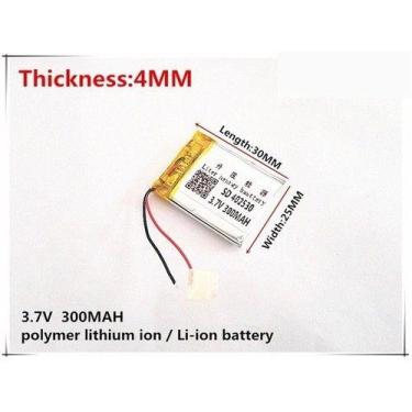 Imagem de Bateria  25mm X 30mm X 4mm 3,7v 300mah Ml - bgb