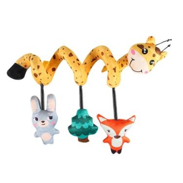 Imagem de YIJU Assento espiral para bebê, brinquedos sensoriais, coordenação, reconhecimento de cores, decoração, carrinho de bebê, jogo de atividade para, em Forma de Animal