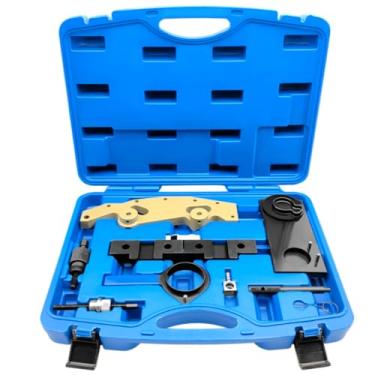 Imagem de ZKTOOL Kit de ferramentas de travamento de eixo de comando adequado para BMW 6 cilindros M52 M52TU M54 M56, kit de ferramentas de bloqueio de eixo de came, kit de ferramentas de alinhamento de eixo de comando.