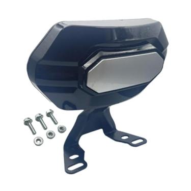 Imagem de simhoa Suporte de encosto para bicicleta elétrica, instalação simples, peças de reposição para Sissy Bar, Preto, Tamanho real