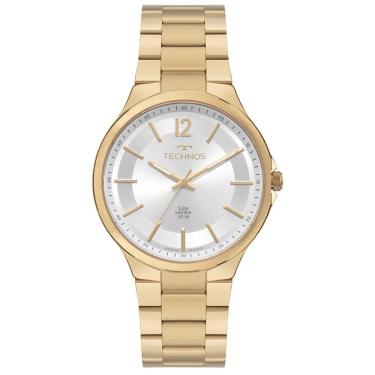 Imagem de Relógio Technos Masculino Ref: Gl32Bk/1K Slim Dourado
