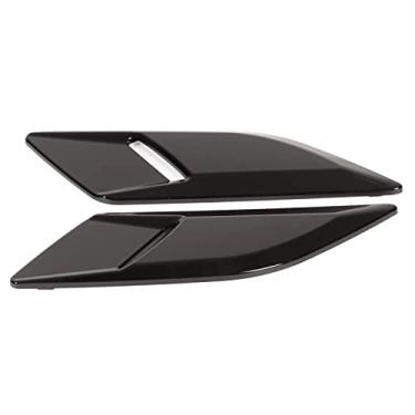 Imagem de Estink Capa de Capa de do Motor de Ar-capote de Ar Capitão de Decoração de Tom de Ar Ajustado para Esporte L494 2014-2022 2pcs ABS Protetor Grods Snap na Instalação (Preto brilhante)