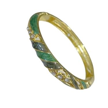 Imagem de Only My Live Home Cloisonne Colorido Esmaltado Strass Pulseira Fina Pulseira Articulada Pulseira Feminina Pulso Pequeno Presentes Modernos Joias Étnicas, Inner Diameter 2.25 inch wide 0.31 inch about