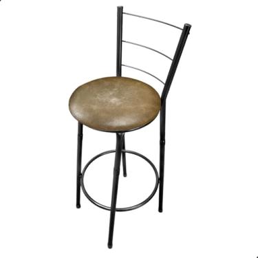 Imagem de Banqueta Banco Alto Itália 97cm Para Balcão Cozinha Bar Área Gourmet (Marrom Claro)