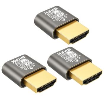 Imagem de Plugue fictício hdmi 4K - adaptador de exibição para HDMI, janela virtual Luna Display para emulador doméstico - Dummy, displayport Headless dummie dongle1080P 120Hz (NOVO-4K-HDR (padrão3840X2160@60HZ
