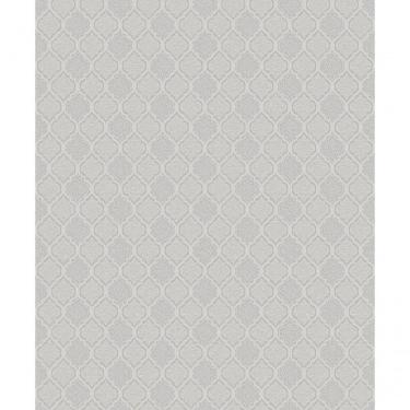 Imagem de Papel De Parede Geométrico Cinza/Prata 53Cm X 10Mts