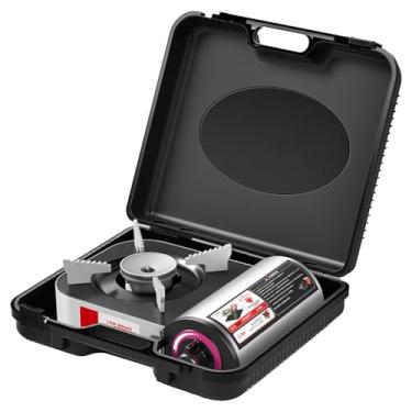 Imagem de Fogão de cozinha portátil – Fogão compacto para acampamento, ferramenta de cozinha de 2100 W, à prova de , leve, acessórios de cozinha para fritar em ambientes internos, ao ar livre, grelhar