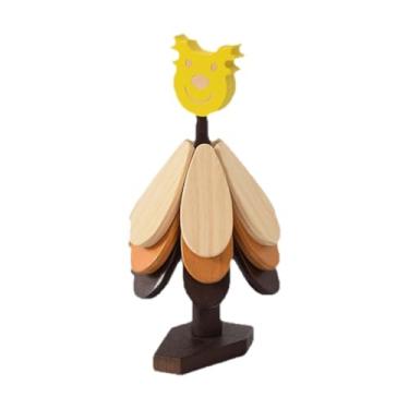 Imagem de Ioensy 3x Jogo Americano de Madeira, Porta-copos de Madeira, Centro de Mesa, Jogo Americano de Madeira Dobrável para Panelas, Pratos, Utensílios e Pegadores