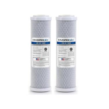 Imagem de Kit 2 Refil Carbon Block Hydronix 10X2.1/2 5 Micras Carvão - BR Fish A