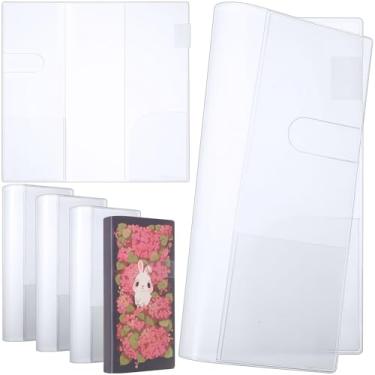 Imagem de Humyoun 6 Peças de Capa de Plástico Transparente para Semanas, 8,03 X 7,78", Capa Protetora de Planejador, Capa de Caderno de Pvc Transparente, Capas de Proteção de Plástico Fortes para Livros