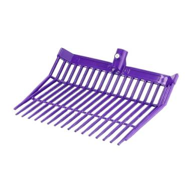 Imagem de Dualoai Cabeça de reposição para garfo de esterco de cavalo, equipamento de jardinagem multiuso para de esterco de cavalo, Roxo