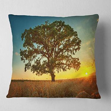 Imagem de Sala de estar, sofá, almofada de alta qualidade + capa de almofada impressa em ambos os lados 66 cm x 66 cm da Designart